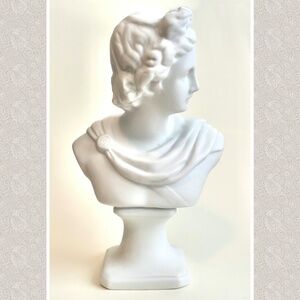 7 Inch Vintage Porcelain Goddess Bust Japan